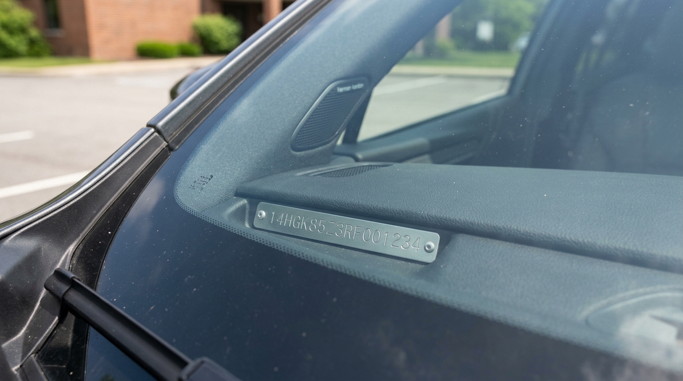 How to Read a VIN Number - Vehicle Identification Number on Dashboard